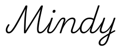 mindy签名范例