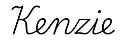 kenzie签名范例