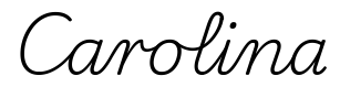 carolina签名范例
