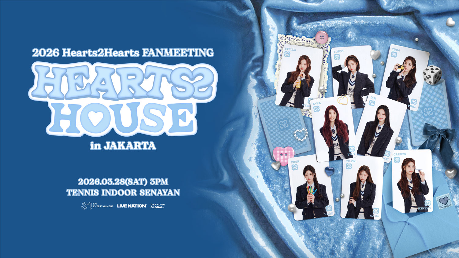 Jasa Trip Fanmeeting HEARTS2HOUSE 28 Maret 2026 di Jakarta Mulai 100 Ribu
